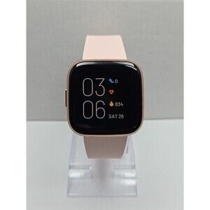 Fitbit Versa 2 Smartwatch Rose Gold 40mm Alexa WR50M Always On Display Works